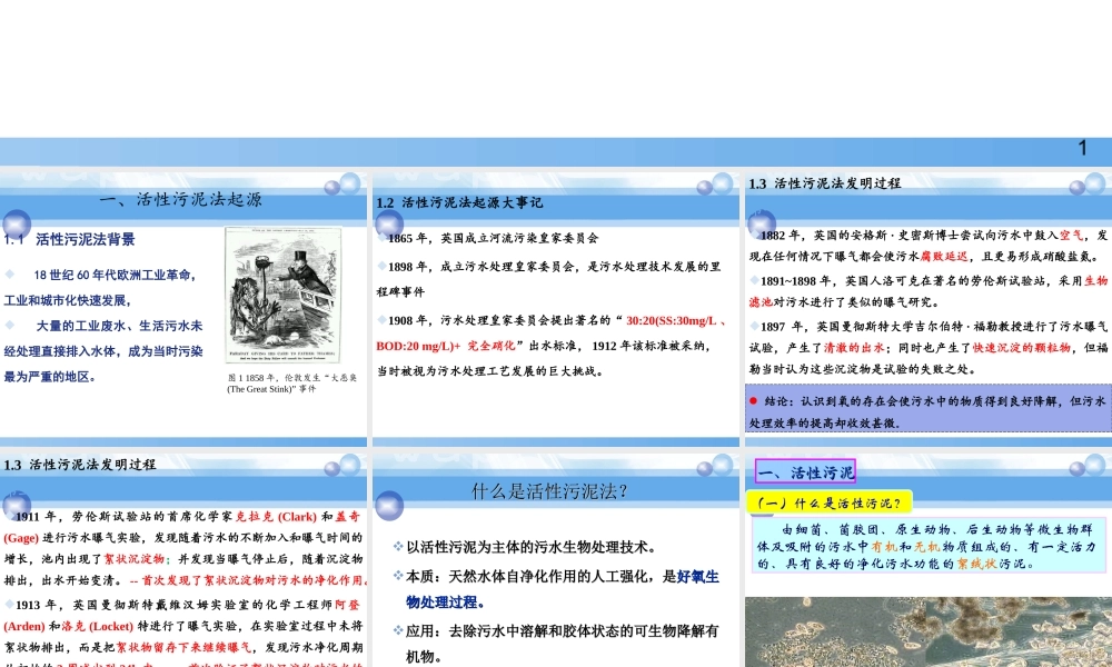 活性污泥法原理与应用