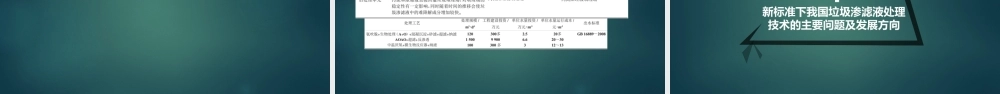 垃圾渗滤液处理工艺