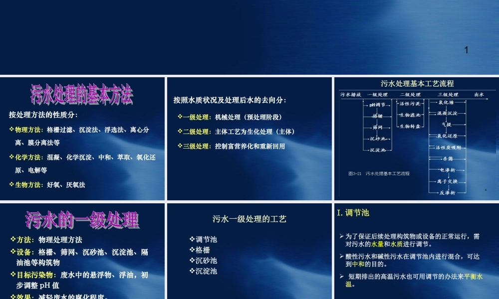 水处理各种工艺流程介绍