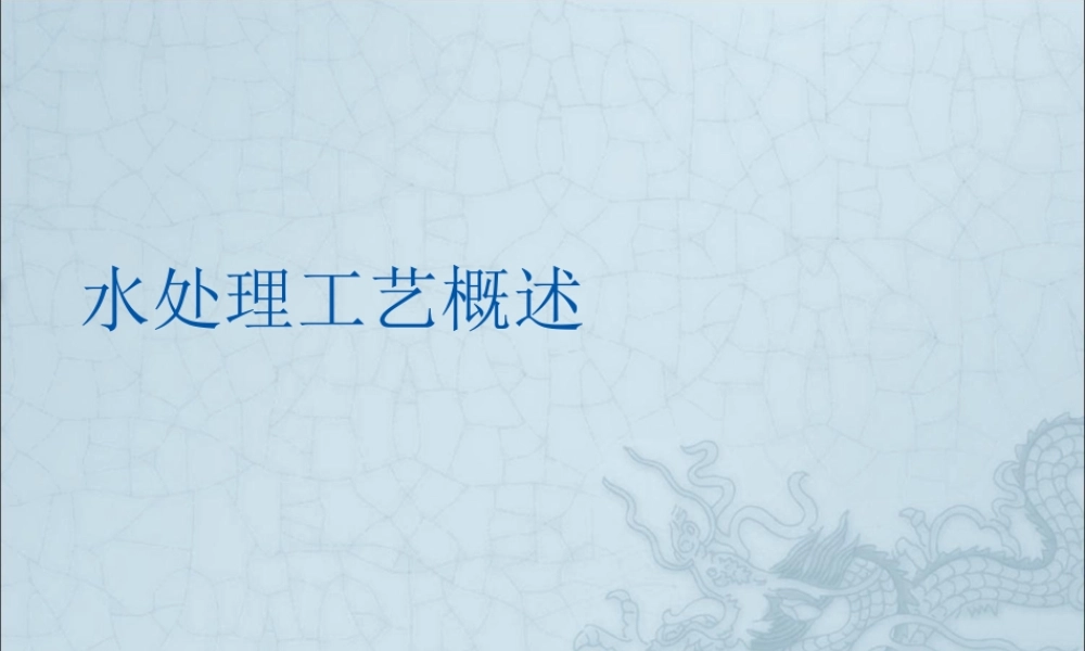 水处理工艺培训
