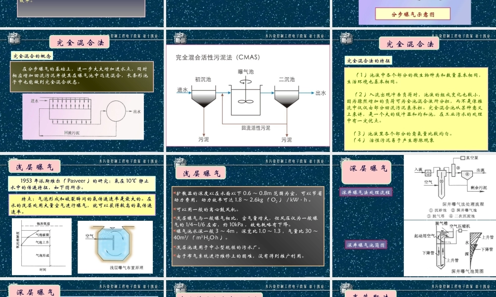 污水的好养生物处理法—活性污泥法