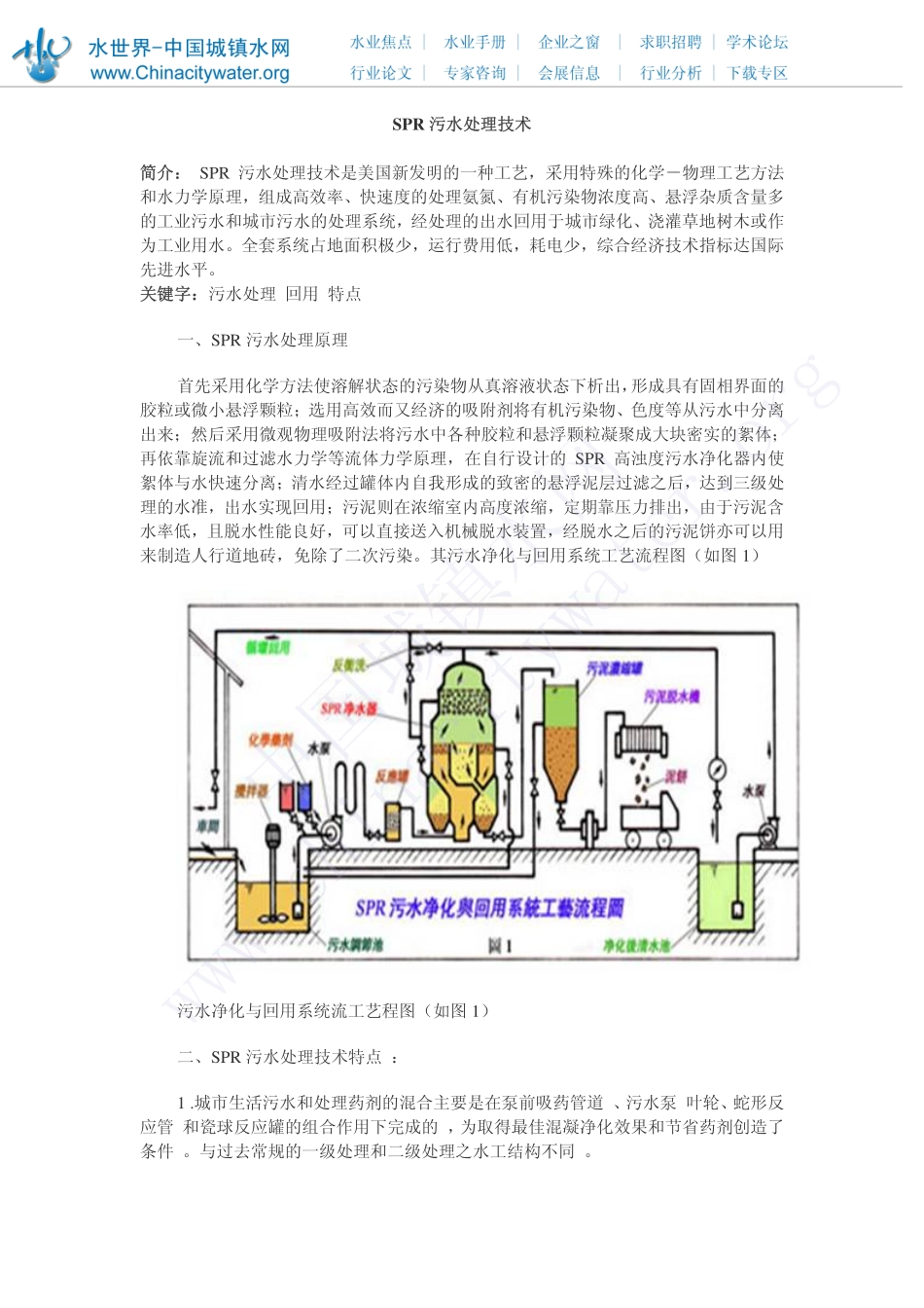 SPR污水处理技术_第1页