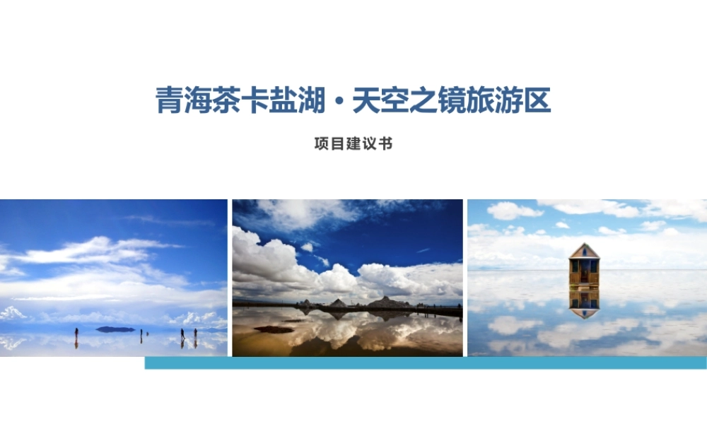 青海茶卡盐湖·天空之镜旅游区项目建议书——中国旅游研究院