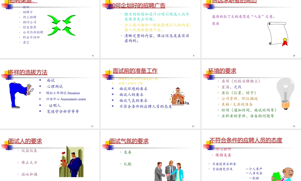 【课件】招聘及面试技巧