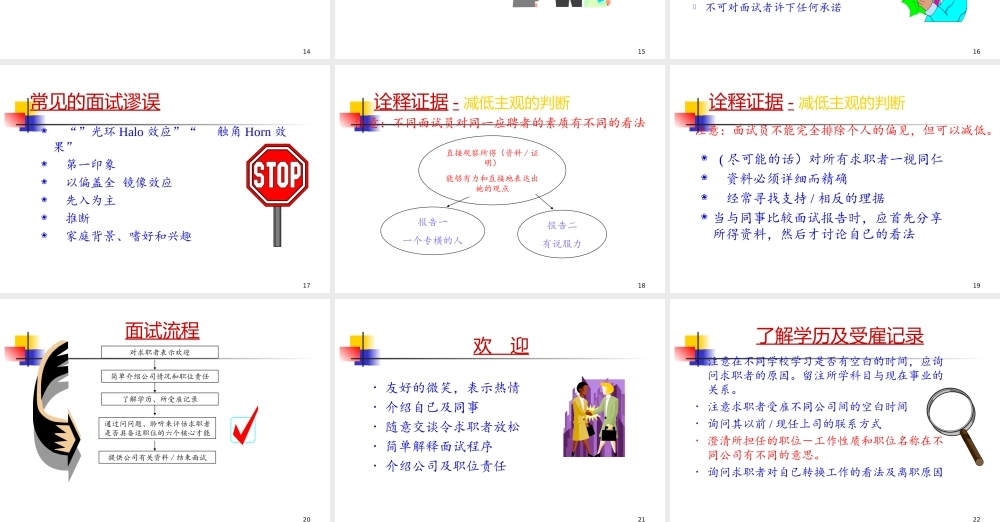 【课件】招聘及面试技巧