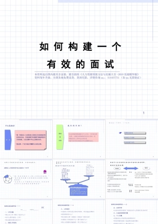 【招聘方法和策略】如何构建一个有效的面试-45页