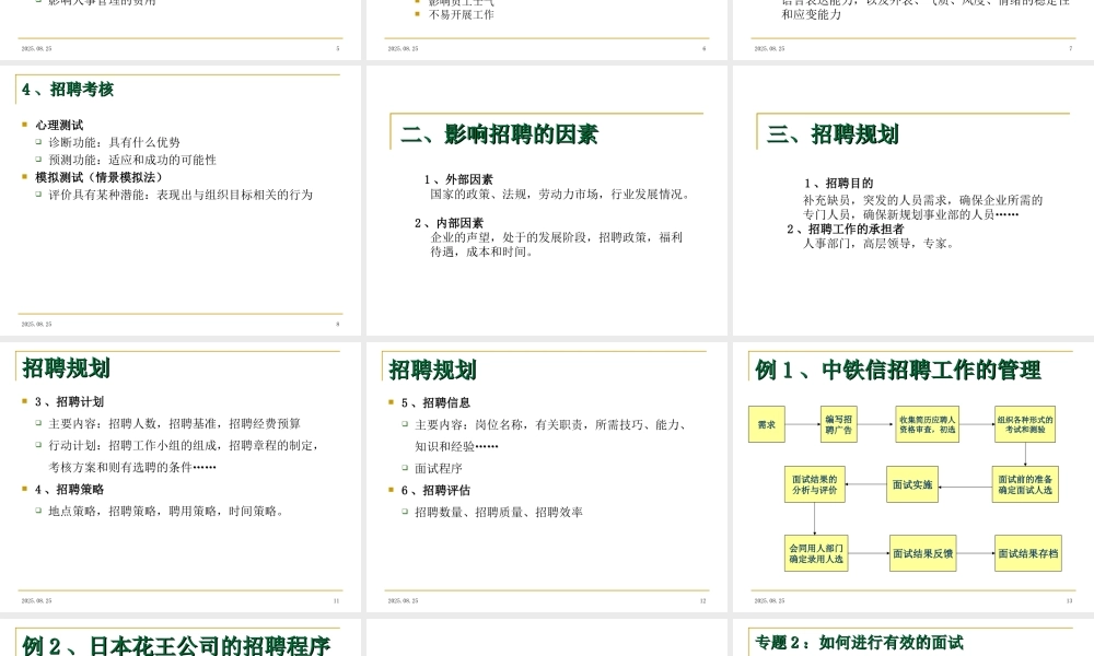 【招聘方法和策略】中铁信息工程集团-员工招聘管理培训
