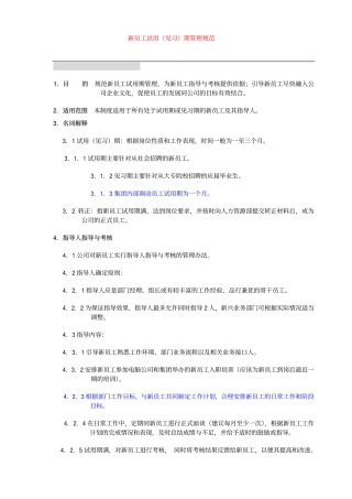 【制度流程】联想集团新员工试用期管理规范-10页