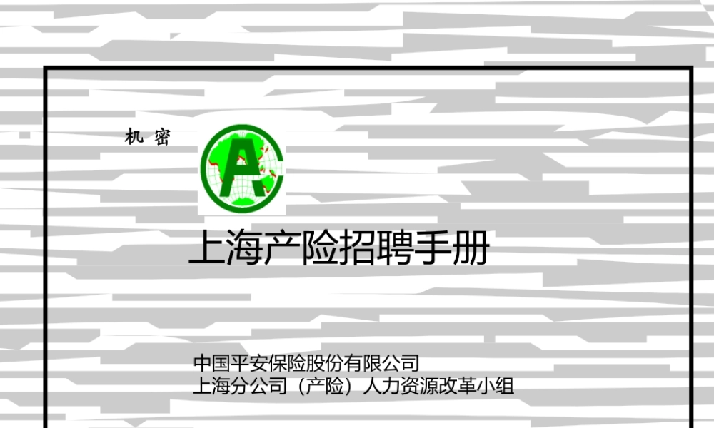 【制度流程册】上海产险招聘手册-76页