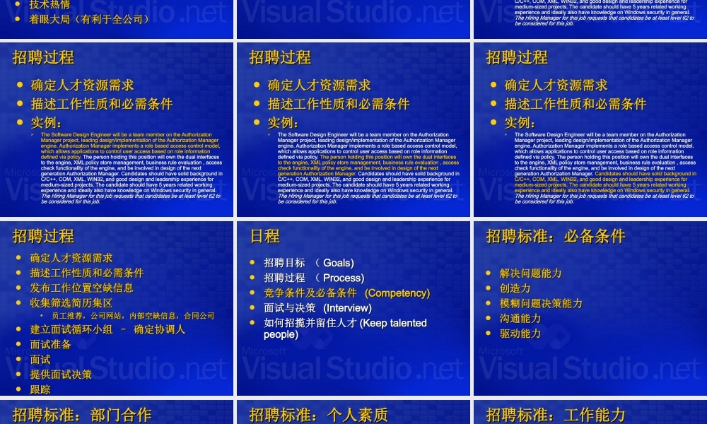 【实例】微软招聘过程及经验-46页