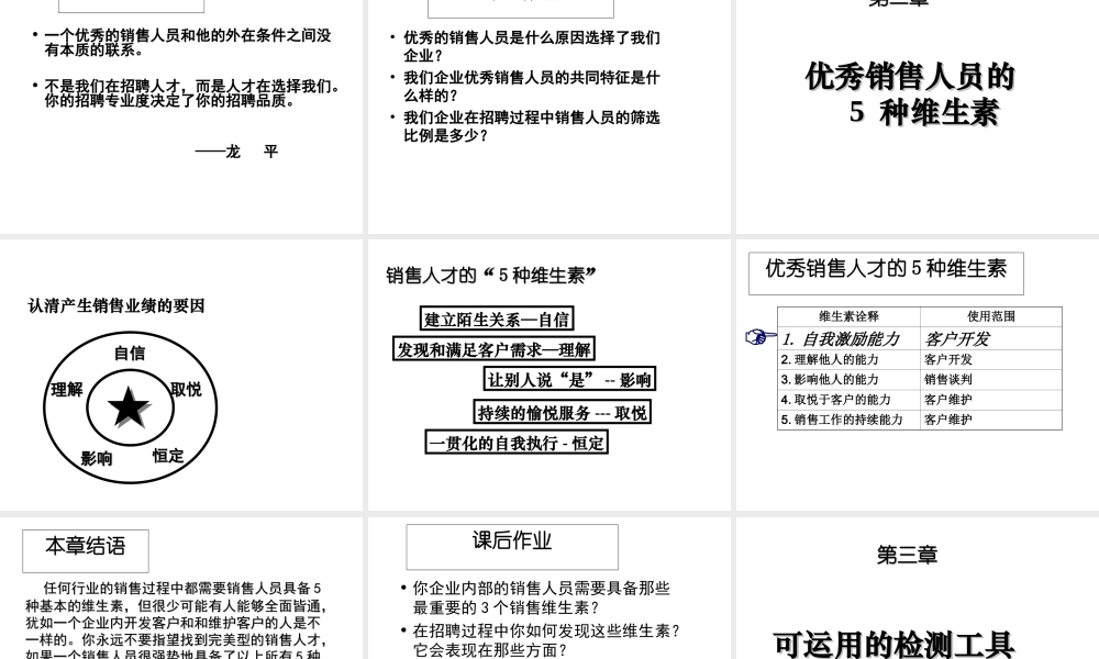 慧眼识鹰——销售人才的甄选与诊测技术-龙平-62页