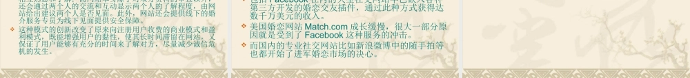 婚恋网站及其运营