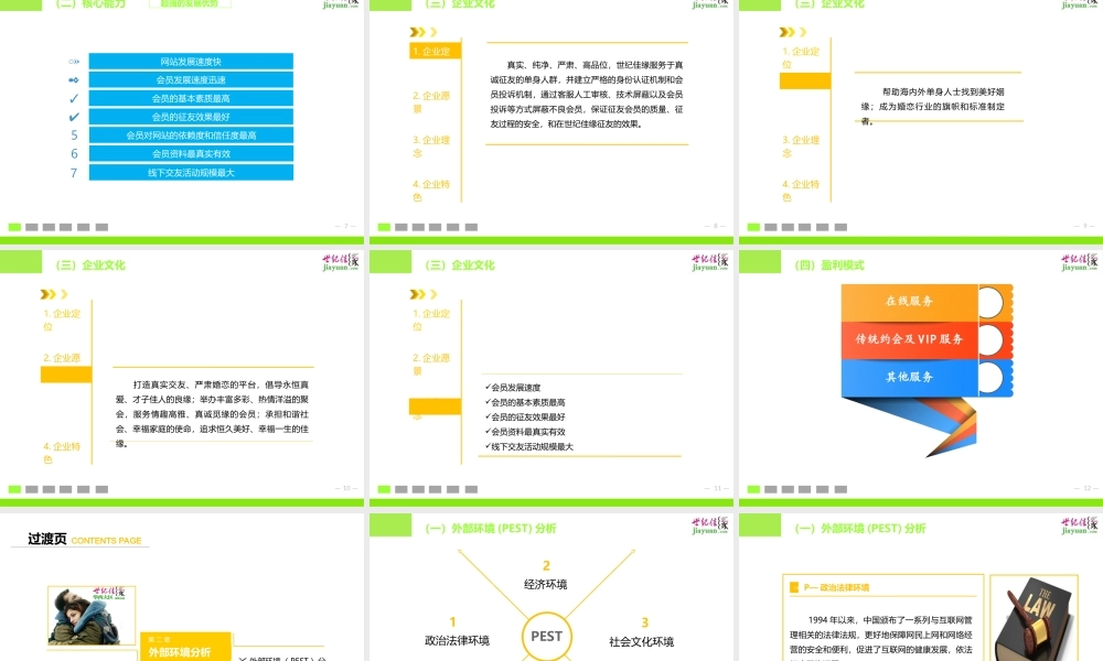 世纪佳缘战略管理分析