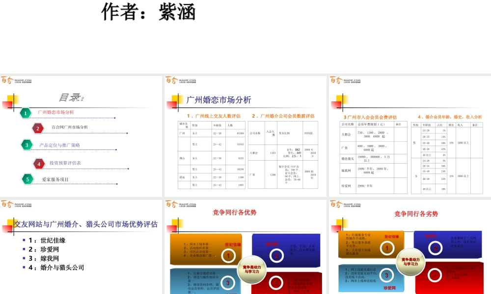 婚恋策划方案