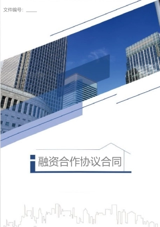 融资合作协议合同