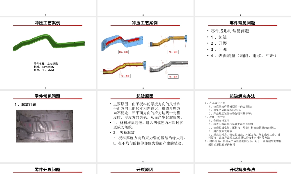 北汽2014年冲压工艺技术培训资料
