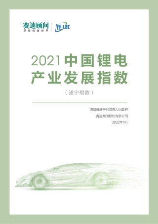 2021中国锂电产业发展指数-赛迪&锂LEC