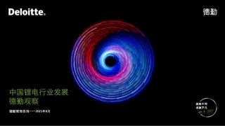 2021中国锂电行业发展-德勤