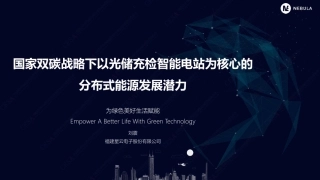 刘震国家双碳战略下以光储充检智能电站为核心的分布式能源发展潜力V1