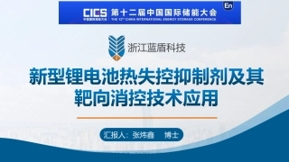 11..锂电池热失控抑制剂及其靶向消控技术应用-蓝盾科技