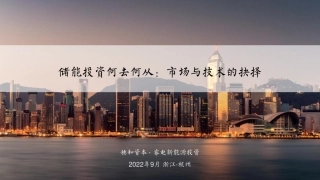 穗和资本储能投资-2022杭州
