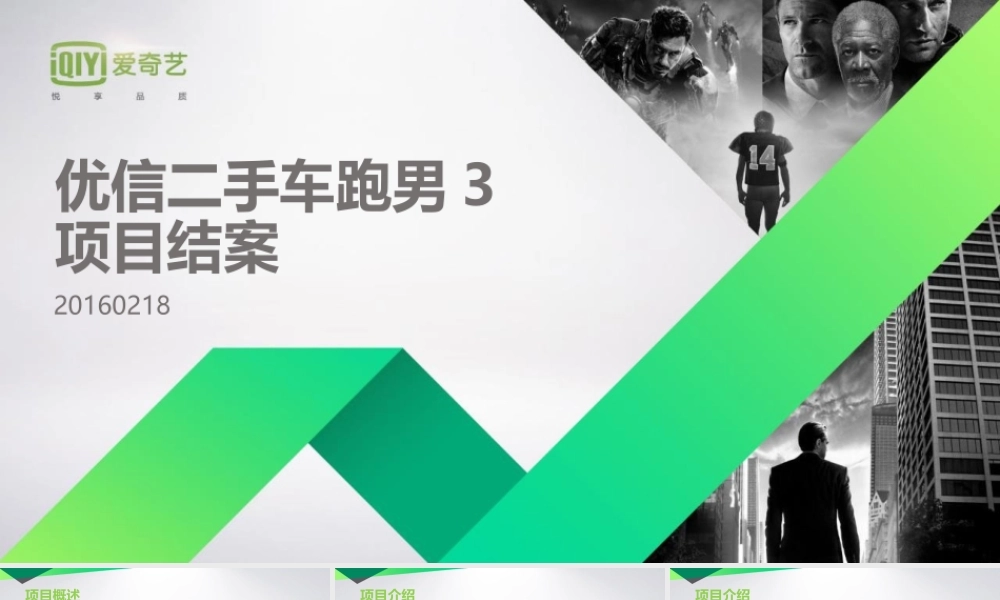 【爱奇艺】优信二手车冠名《跑男3》项目结案报告