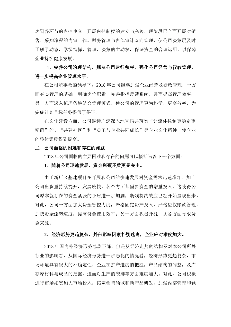 2018年度总经理工作报告_第2页