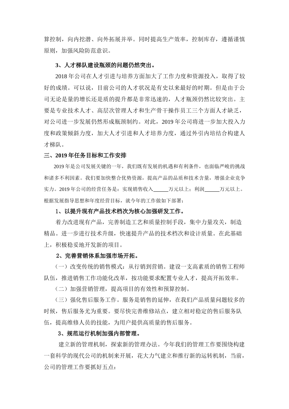 2018年度总经理工作报告_第3页