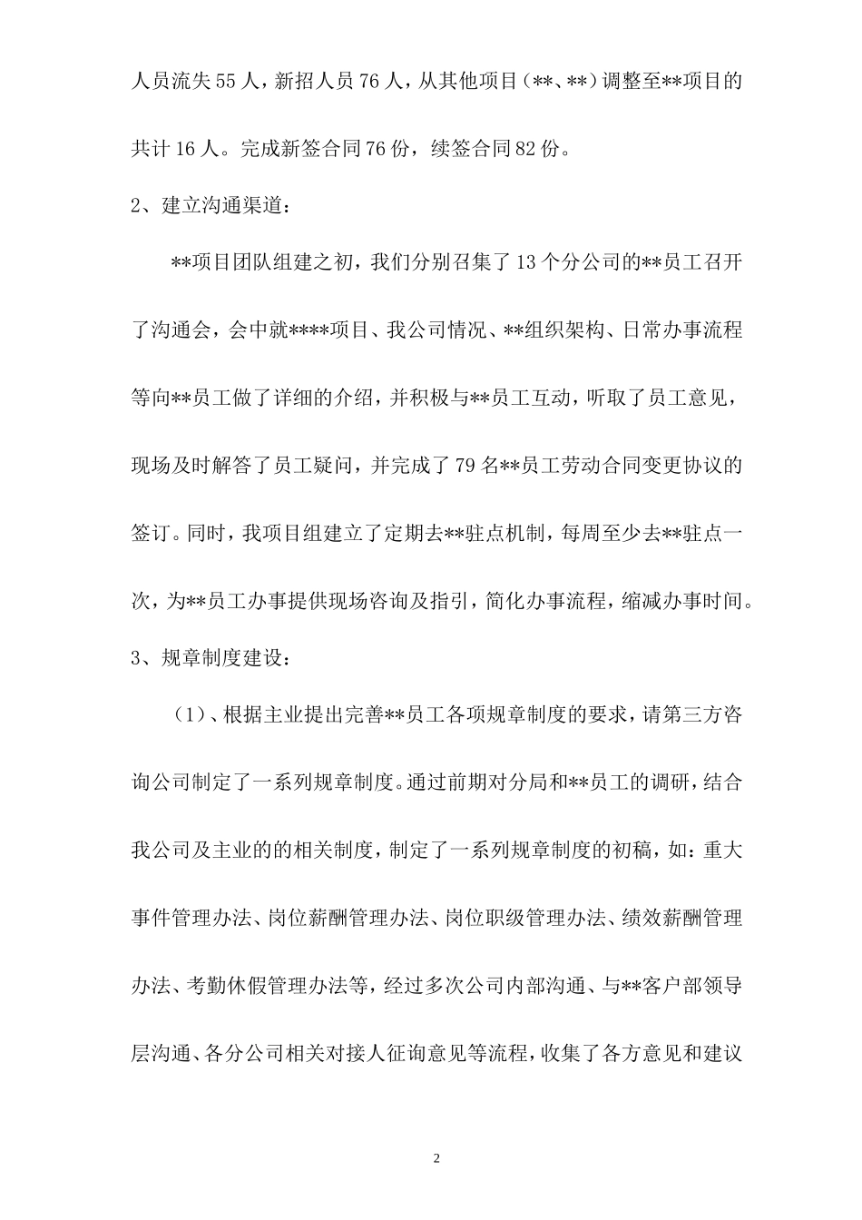 2018年项目工作总结_第2页
