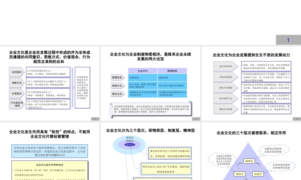 公司企业文化建设方案PPT