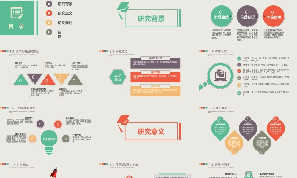 多彩复古论文答辩