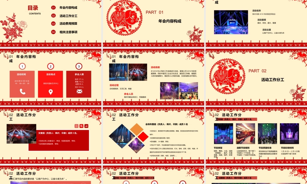 红色大气XXX年活动颁奖策划方案
