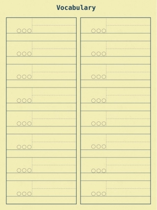 单词卡 旧版双列