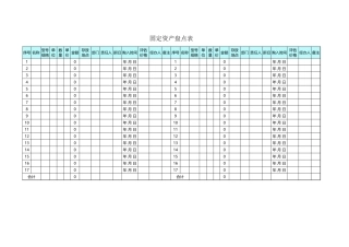 固定资产盘点表5