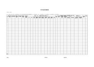 对外投资调查表【盘古文库】