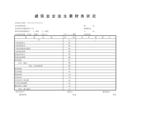 建筑业企业主要财务状况-文档