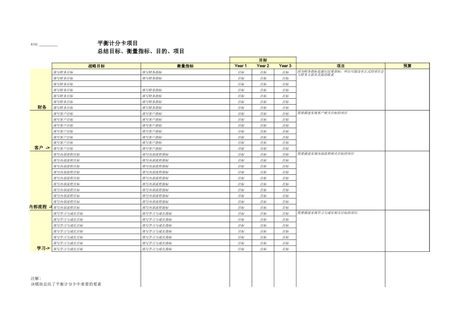 平衡计分卡项目总结表-文库_第1页