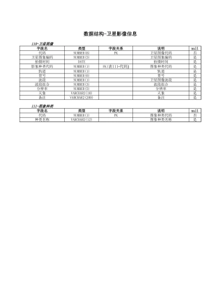 数据结构-卫星影像信息【盘古文档】