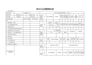 项目支出预算情况表-文库免费下载