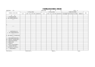 行政事业单位非税收入情况表【盘古教育】