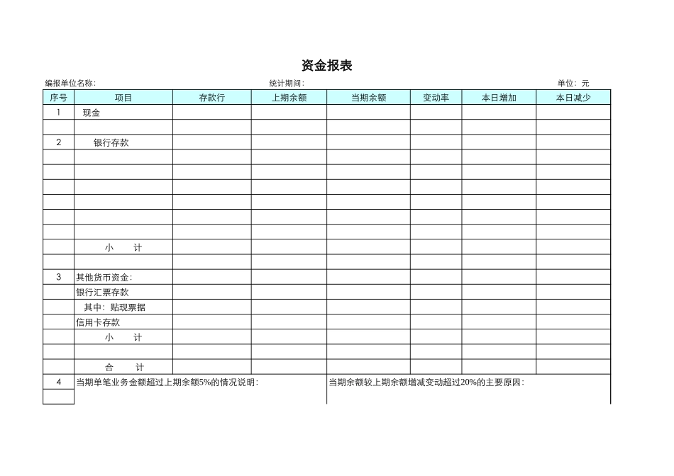 资金报表-盘古文库免费下载_第1页