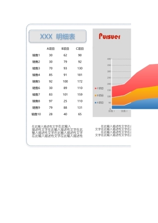 面积图（模板）