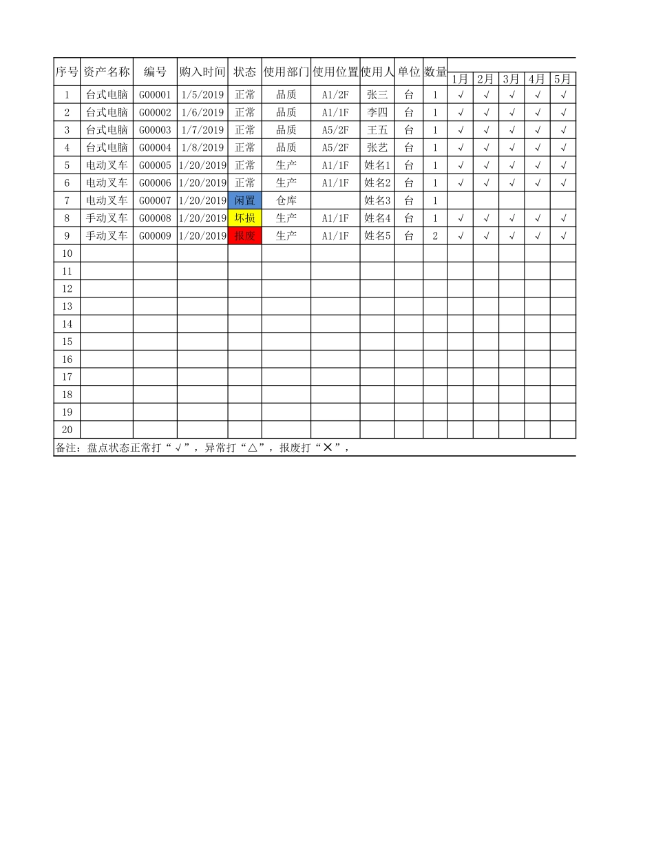 固定资产管理表_第1页