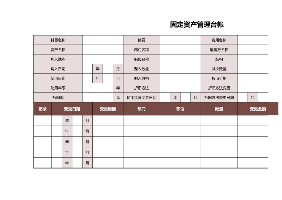 固定资产管理台帐_第1页
