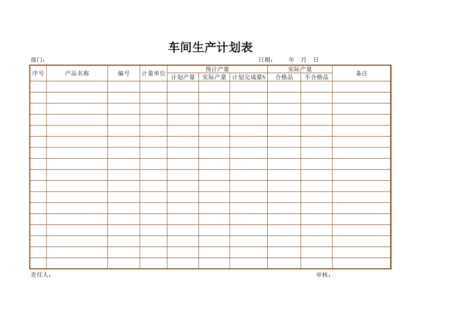 车间生产计划表_第1页