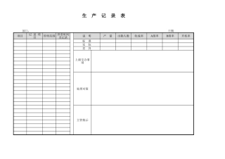 生  产  记  录  表5