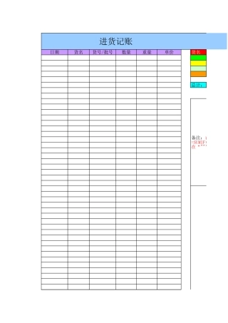 企业公司小店进货记账