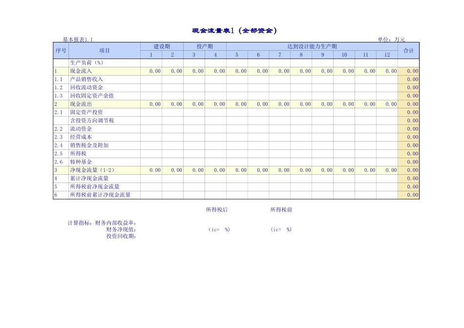 企业建设项目报表_第1页