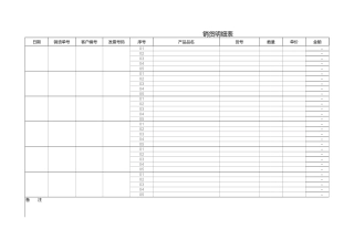 货物销售明細表