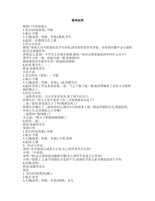 毒鸡汤类-短视频剧本盘古文库